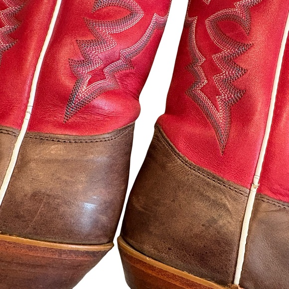 Justin Bent Rail BRL314 Square Toe Western Boots, Sz 6.5 C (also fits Sz 7B) - Picture 11 of 16